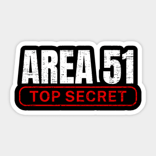 Area 51 Top Secret Classified Ufo Files Sticker